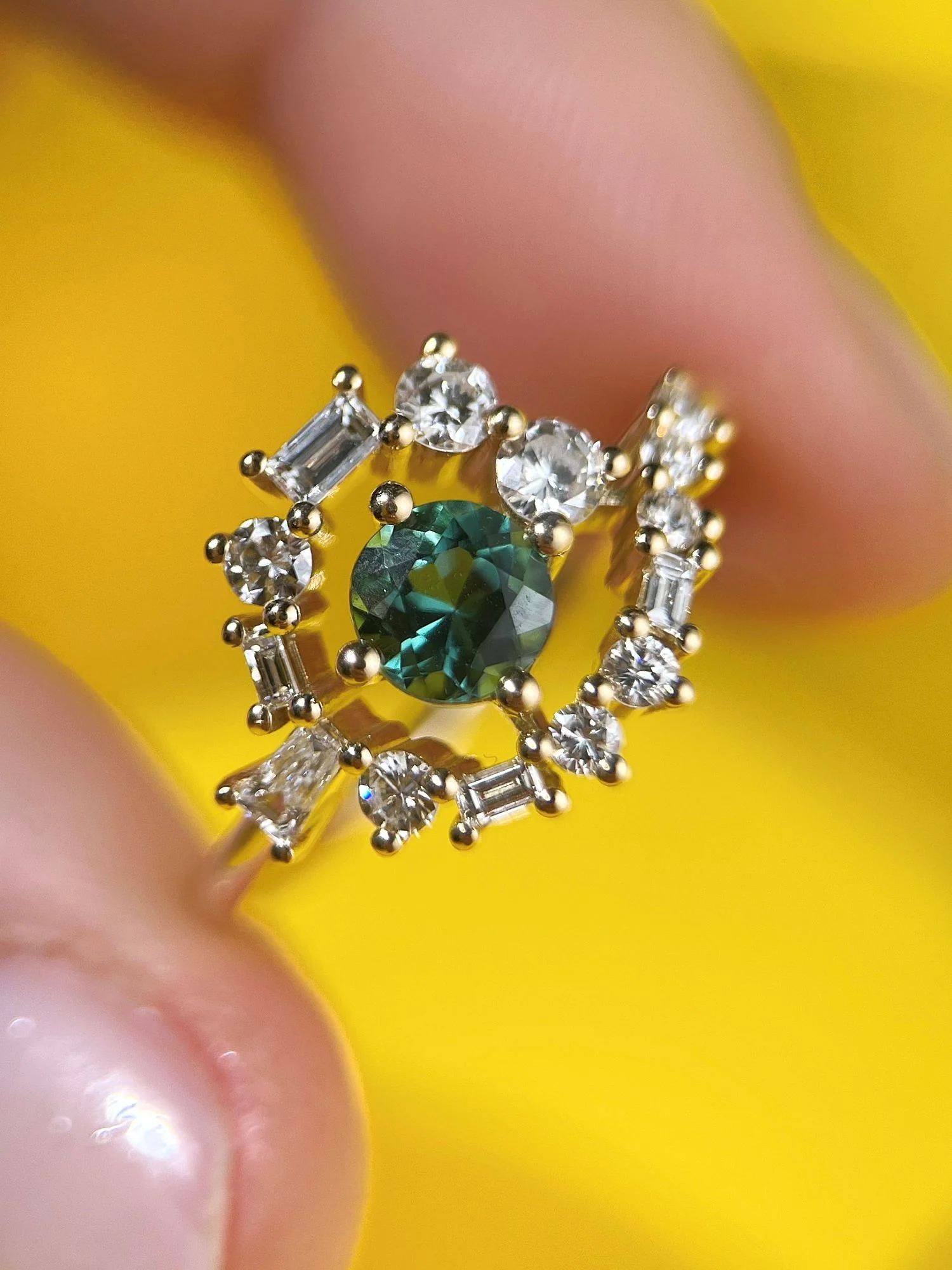 Colimaçon tourmaline et diamants – Image 3
