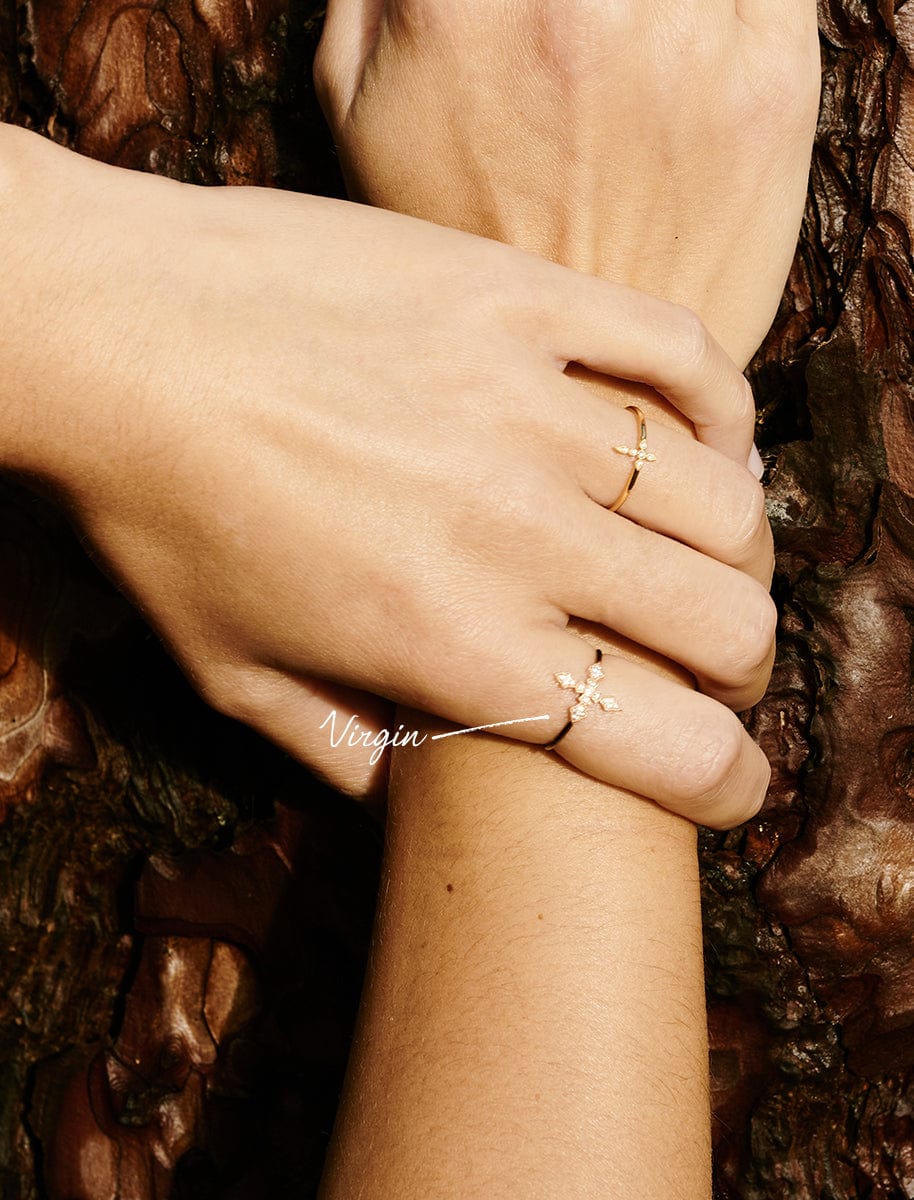 Bague Virgin Or et diamants – Image 2