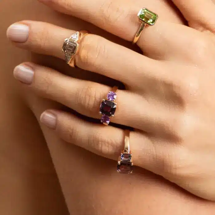 Bague Spinelles – Esmeralda – Image 2